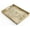 Green Field Vine, variant on Rectangular Serving Tray Set with Handles, Large Ottoman Tray for Coffee Table, Living Room, Bathroom, Kitchen in Bohemian Blue, 2-Pack