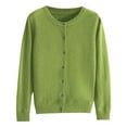thumbnail image 4 of JFGHDG Cardigan Sweaters for Women Vintage Cardigan Button Down Cardigan Hoodies for Women Long Cardigan Kimonos for Women Green L, 4 of 4
