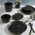 thumbnail image 4 of Gibson Soho Lounge Rachel 12 Piece Coupe Dinnerware Set, Matte Black, 4 of 6