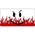 thumbnail image 1 of Smirk With Flames Photo License Plate, 1 of 1