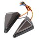 thumbnail image 2 of 2Pcs Universal L Shape Triangular LED Indicator Motorcycle Turn Signal Lamp Riding Lightswhite yellow, 2 of 5