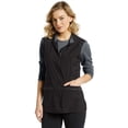thumbnail image 1 of Fit by White Cross Women's Zip Front Tech Solid Scrub Vest, 1 of 3
