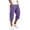 BJ31_Purple, variant on Resicozy Cargo Capri Pants for Men Casual Elastic Waist Work Shorts Relaxed Fit Hiking Tactical Capris with Multi Pockets Gray L