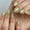 Sage Green, variant on Milky White Press  Nails Short Oval-Bling Glazed Design Mirror White Glue  Nails, Salon Quality Glossy Shiny Full Cover Stick     with Full  Kit for Women 32 count