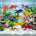thumbnail image 2 of Mini Artificial Goldfish Figurines Realistic Plastic Fake Goldfish Ornament Decorative Statue for Aquarium Fish Tank Decor 1 Pcs Random Styles, 2 of 8