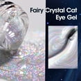 thumbnail image 3 of Gellen Cat Eye Gel Nail Polish, 18ml Gel Polish with Magnet Stick, Magnetic Shimmer Glitter Holographic Nail Polish Soak Off LED Gel for Nail Art DIY, Rainbow Effect, 3 of 11