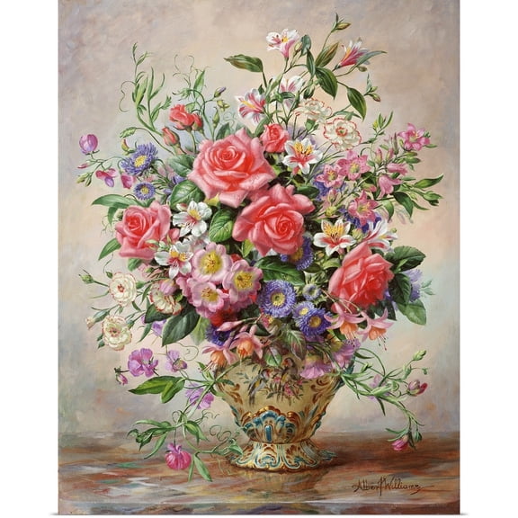 Great BIG Canvas | Rolled Albert Williams Poster Print entitled Majesty: Homage to Her Majesty The Queen Mother