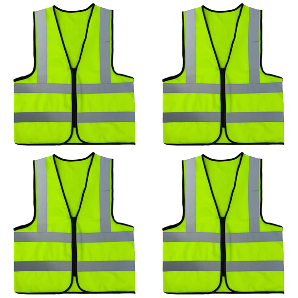 Chaleco Reflectante Seguridad Reflectantes para Trabajadores Conductores (modelo Con Cremallera)