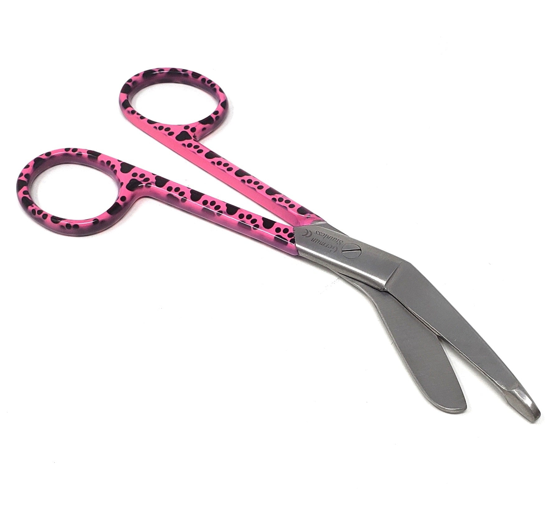 Nurse's Scissors 5.5, Plastic Finger Rings and Safety Guard, Pink, by  Miltex