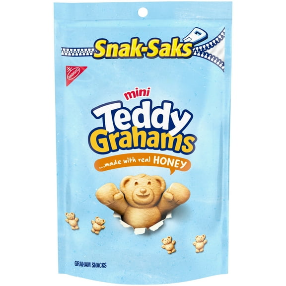 TEDDY GRAHAMS Mini Honey Graham Snacks, Kids Snacks, 8 oz