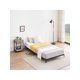 thumbnail image 1 of 6-pulgada tamaño individual/tamaño completo/queen size blanca/negra metal low marco de cama-heavy duty mattress foundation no box spring required easy to assemble con strong bearing capacity, 1 of 8
