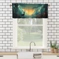 thumbnail image 3 of Rustic Deer Curtain Valances for Kitchen Windows Cabin Forest Tree Moose Camping Nature Safari Animal Rod Pocket Window Valance for Living Room Bathroom Bedroom Kitchen 54 by 18 in, 1 Panel, 3 of 6