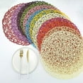 thumbnail image 1 of POINTERTECK Bowl Mat Round Wear Resistant Paper Home table Decoration Placemats for Cafes, 1 of 8