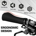 thumbnail image 5 of BUCKLOS Bicycle Handle Bar Grips Lock-on Handlebar Grip Silicone MTB Road Bike for Flat Riser Bar Anti-Slip Grips, 5 of 7