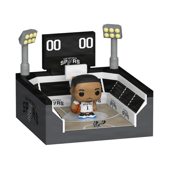 Funko Bitty POP Town: NBA Arena- Spurs with Victor Wembanyama, Vinyl Collectible