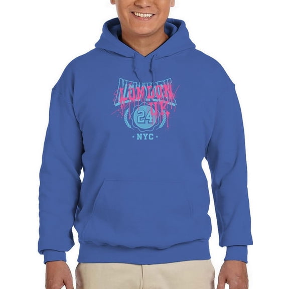 London Uk Spray Over Ny Hoodie Men -Image by Shutterstock, Male XX-Large
