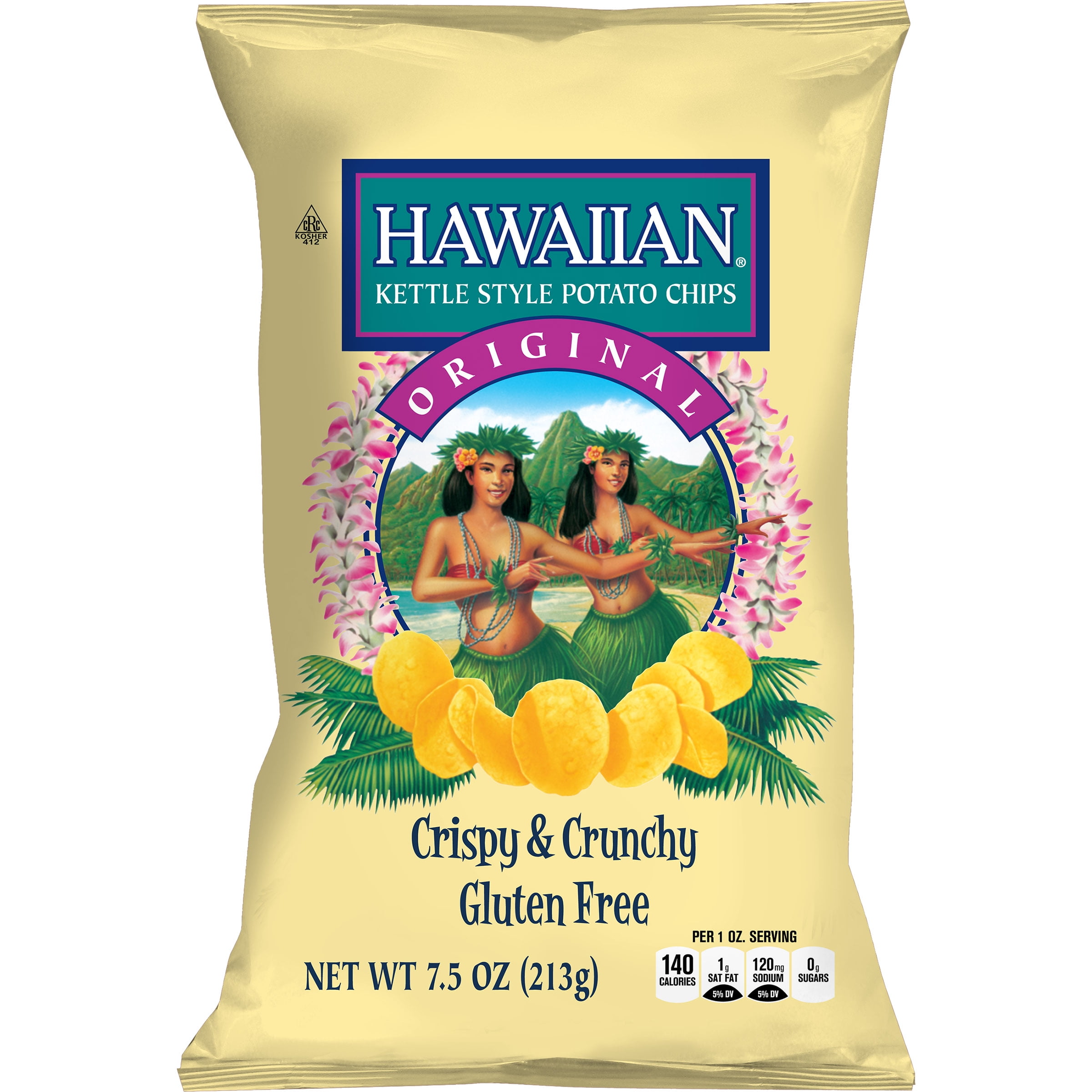 Hawaiian Original Potato Chips, 7.5 Oz.