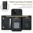 thumbnail image 2 of Allytech 2 in 1 Detachable Wallet Case for iPhone 13 with Cash Pocket & Cash Slots, [Magnetic Clasp] [Kickstand] Retro PU Leather Soft TPU Shockproof Anti-Scratch Slim Case - Black, 2 of 10