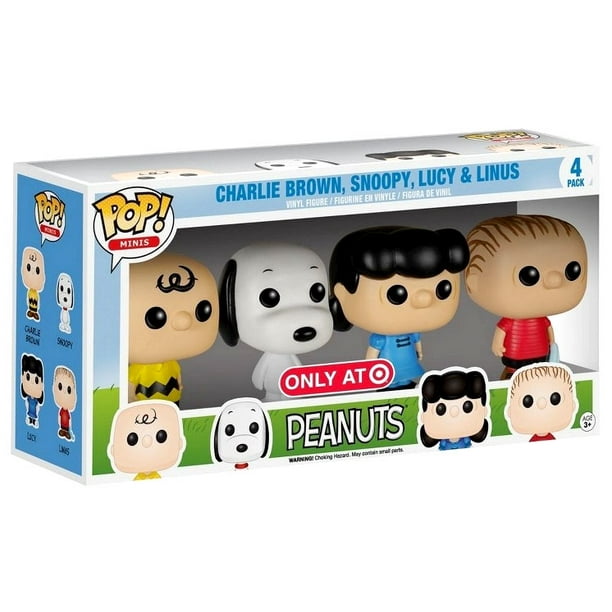 Funko Peanuts Funko Pop Minis Peanuts Exclusive Vinyl Figure 4 Pack Walmart Com Walmart Com