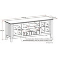 thumbnail image 2 of Trent Home Wood 60" Transitional TV Media Stand in Brunette Brown, 2 of 11