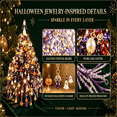 thumbnail image 2 of DIY Beaded Mini Halloween Tree Craft Kit, Bead Art Ornament, Handmade Beginner Friendly Tree Making Supplies, Holiday Tabletop Desk Home Decoration, 2 of 8