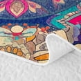 thumbnail image 5 of Erosebridal Vintage Mandala Twin Quilt Set, Traditional Flower Twin Coverlet Set, Boho Multicolor 2 Pieces, 1 Bedspread and 1 Pillowcase, 5 of 7
