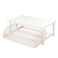 thumbnail image 3 of DOLITY Coffee Machine Storage Shelf Wood Multi Use for Tea Microwave Coffee Machine White 1 Tier, 3 of 7