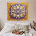 thumbnail image 4 of Printed Mandala Lotus Tapestry Wall Hanging – Boho Wall Art Decor for Bedroom, Living Room, and Apartment, 4 of 7