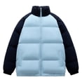 thumbnail image 1 of LOVZFMLL Jackets for Men Man Raglan Sleeve-padded Clothes Winter Style Teenagers Versatile High Street Easy Keep Warm Loose Coat, 1 of 3