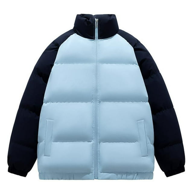 LOVZFMLL Jackets for Men Man Raglan Sleeve-padded Clothes Winter Style Teenagers Versatile High Street Easy Keep Warm Loose Coat