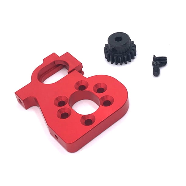 Bewildely Soporte de montaje de Motor de Metal, reparación de engranajes de actualización de orugas, reemplazo de piezas de repuesto para Kits de construcción modelo Rojo