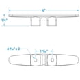 thumbnail image 4 of Seachoice Plastic Open Base 6 In. Boat Dock and Anchor Line Cleat w/ Black Finish, 4 of 5