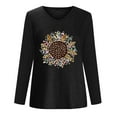 thumbnail image 4 of Pompotops T-Shirt Décontracté à Manches Longues et Col en V pour Femmes en Liquidation, 4 of 4