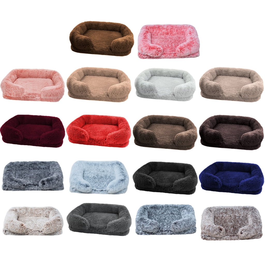 CIYISON Rectangular Cushion Pet Bed Detachable Cushion Nest for Dogs Cats Soothing