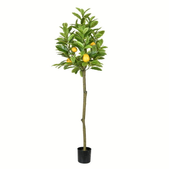 Vickerman 55" Artificial Potted Lemon Tree.