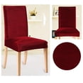 thumbnail image 4 of Color Estiramiento Comedor Silla Asiento Cubierta Protector para Banquete de Boda Decoración de Partido Vino rojo Baoblaze Fundas de silla, 4 of 8