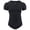 Black, variant on Men's Short Sleeve Onesie Cotton Button Crotch Bodysuits Adult Snaps Crotch Onesies,Black L