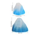 thumbnail image 2 of Aquarium Snow Mountain Decoration Fake Mountain Sculpture for 2Pcs Set, 2 of 4