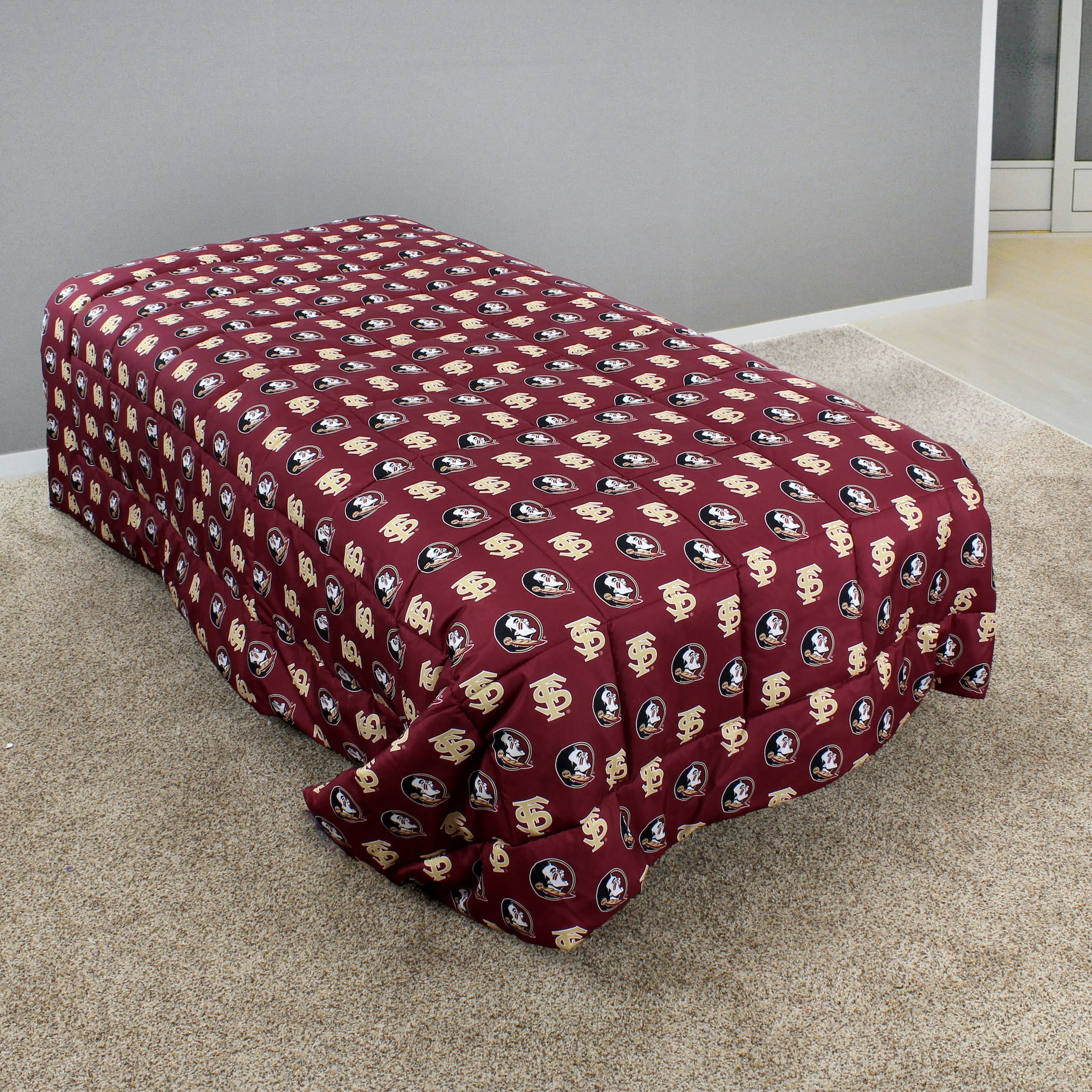 Florida State Seminoles Reversible Big Logo Soft and Colorful Comforter, Full