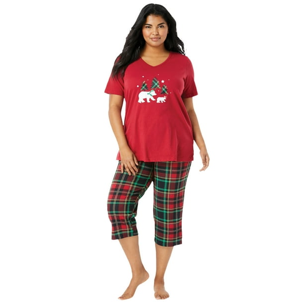 capri pajama pants plus size