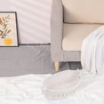 thumbnail image 4 of Unique Bargains Storage Basket Shelf Bin with Tassels White 13.4*6.3*4.7in, 4 of 5