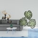 thumbnail image 2 of Escultura De Reno, Alce, Estatua De Resina, Colección De Estatuillas De Ciervo, Figura De Animal, Hojas De Palma, Decoración De Pared De Madera, Adorno De Madera, Arte De Pared Tropical, 2 of 8