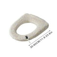 thumbnail image 3 of Toilet Seat Cushion | Toilet Lid Cover Pad | Soft Bathroom Toilet Seat Cover for Home Use | Washable Polyester Fiber | Easy Install and Remove Handle | 1 Piece, 3 of 9