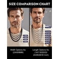 thumbnail image 5 of Bandmax 2MM Black Flat Box Link Chains Necklace for Men Women Solid Stainless Steel Cable Chain Jewelry Birthday Father Day Gift for Mens Son Husband Dad, 5 of 10