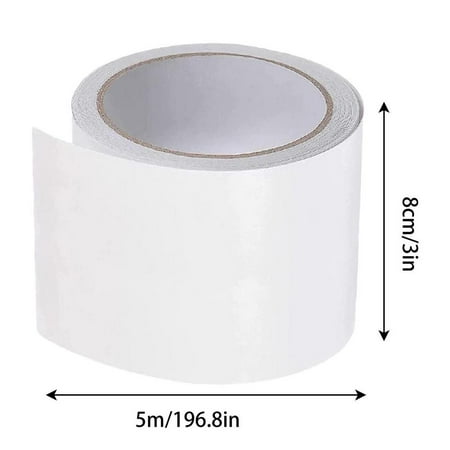 Tent Repair Canvas Awning Sail Kites Waterproof Adhesive Patches Tape Kit 3 X 16.4 Ft RV/Boat Covers Repair Tape (WHITE)