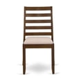 thumbnail image 3 of Luxe by East West Furniture Dining Room Chair with Light Tan Linen Fabric and upholstered back, 3 of 7