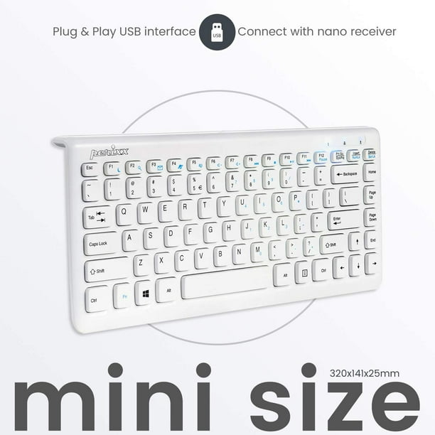Ensemble clavier + souris compact sans fil Perixx