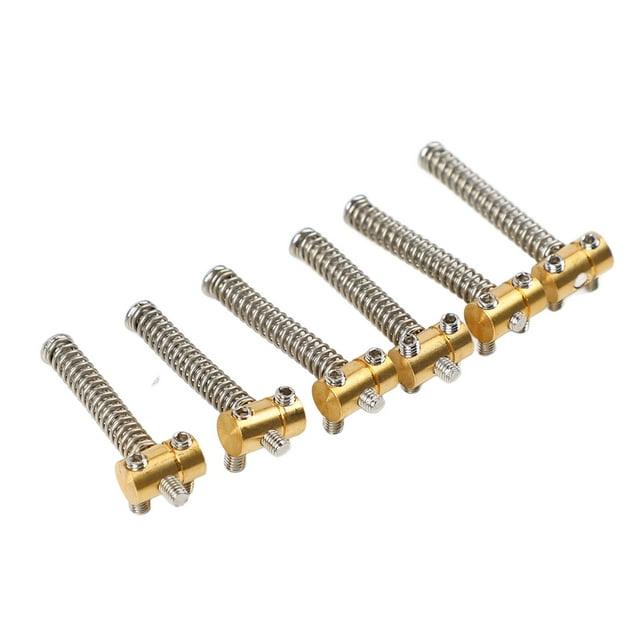 Sillines De Latón Para Guitarra Eléctrica, Dispositivo De Compensación Sillines De Latón De Repuesto Mejor Ganancia De Audio Tono Ajustable Estable Para Cordal
