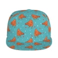 thumbnail image 2 of Fotbe Funny Chicken Flat Bill Visor Cap Classic Snapback Hat Polyester Foam Trucker Hat Trucker Cap Adjustable Baseball Cap, 2 of 9