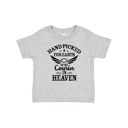 

Inktastic Handpicked for Earth by My Cousin in Heaven with Angel Wings Gift Baby Boy or Baby Girl T-Shirt